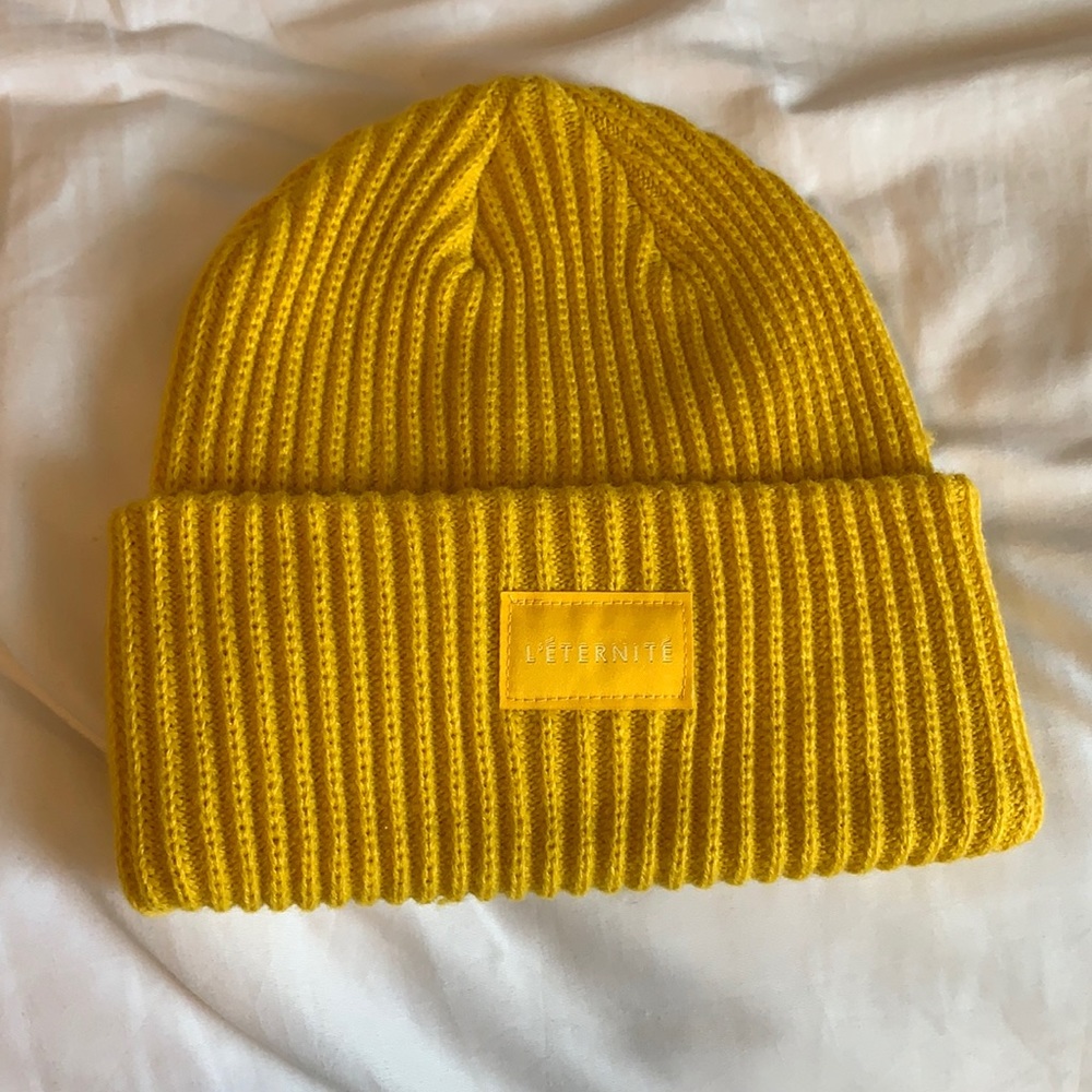Yellow beanie